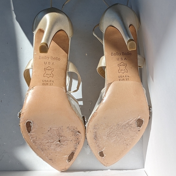 Bella Belle Florence Crystal Embellished Wedding Heels - Picture 3 of 3